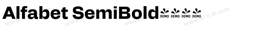 Alfabet SemiBold字体转换